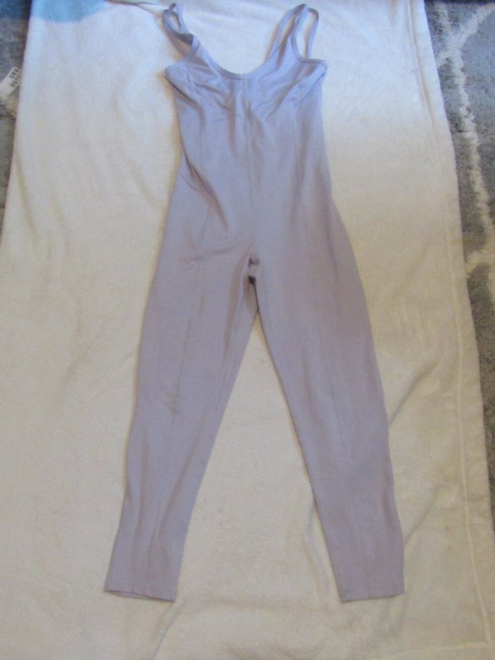 Free People Movement Breathe Deeper Onesie Lavender Jumpsuit Size Medium USED